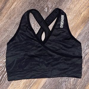 Gymshark Adapt Animal Seamless Sports Bra - Black